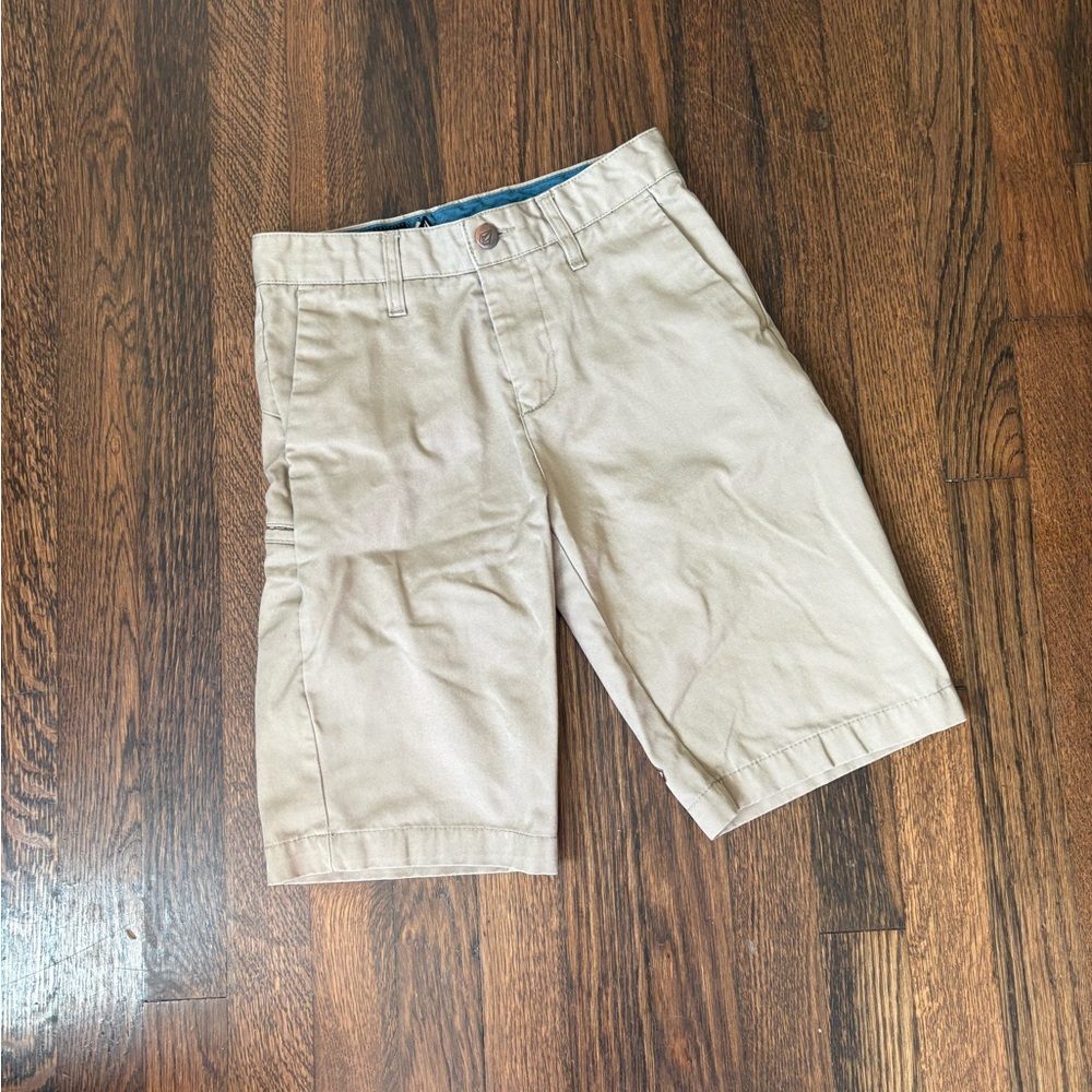 Volcom boys tan shorts